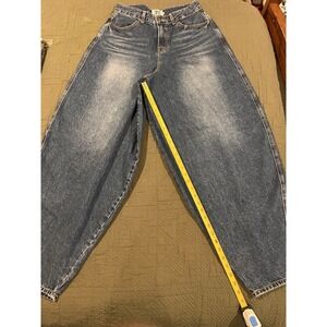 Slow Acid Korean Brand‎ Women's Blue Jeans Size Medium Barrel Leg